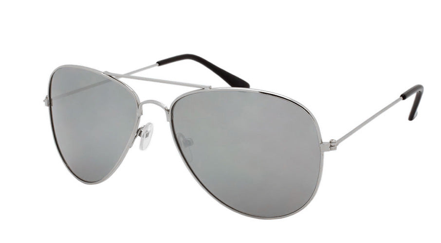 Wholesale Smoke Color Metal UV400 Aviator Sunglasses Unisex - wholesalesunglasses.net