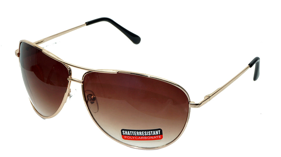 Large  Aviator Silver-Mirrored lens Sunglasses - wholesalesunglasses.net