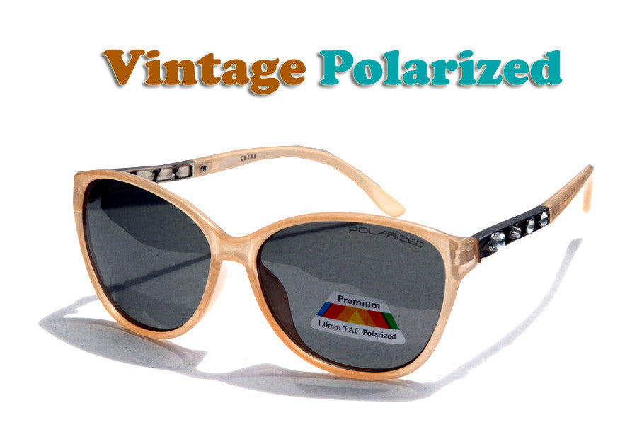 Retro Women Polarized Sunglasses-D473RPPL - wholesalesunglasses.net