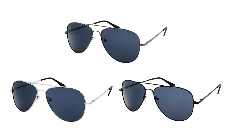Wholesale Metal Spring Hinge Aviator Fashion Sunglasses - wholesalesunglasses.net