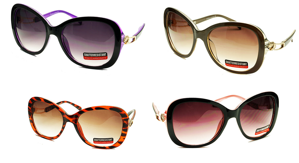 Shatterproof Women Wholesale Sunglasses -D566GR - wholesalesunglasses.net