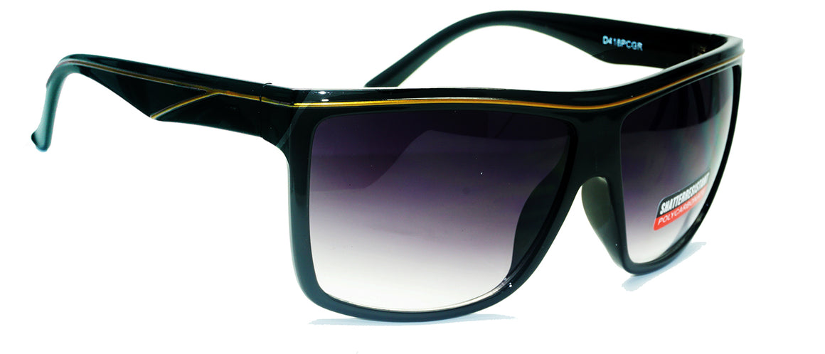Fashion Women Shatterproof Sunglasses#D418PCGR - wholesalesunglasses.net